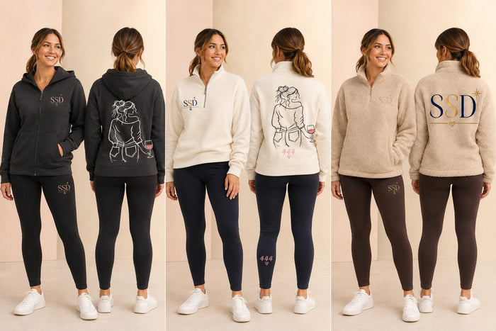 SSD Zip Hoodie — catalog design preview with related collection pieces